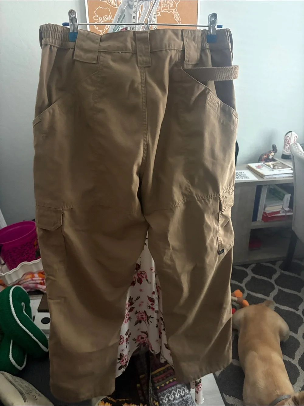 Men's Tan Cargo Pants - Durable Workwear